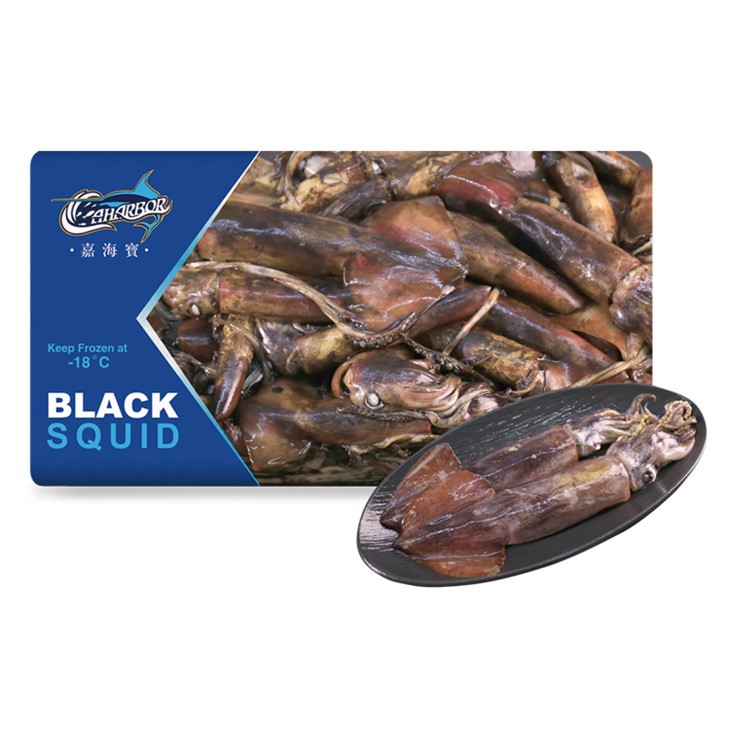 ปลาหมึกดำทั้งตัวแช่แข็ง